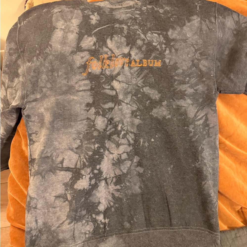 Taylor Swift Gray Tie-Dye Folklore Album Tee